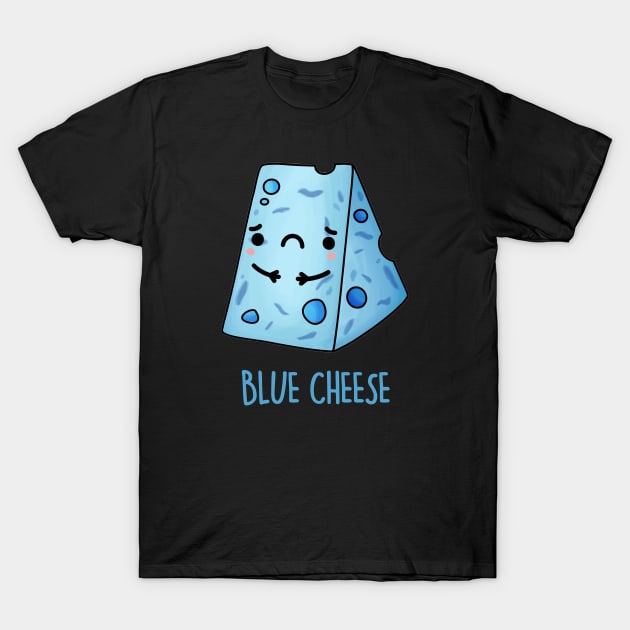 Blue Cheese Food Pun T-Shirt by punnybone